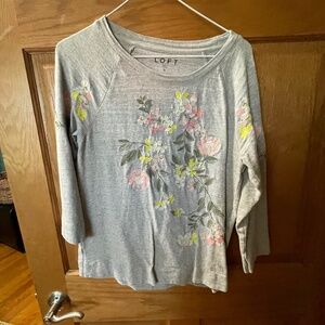 Womens LOFT three- quarter sleeve top Sz S